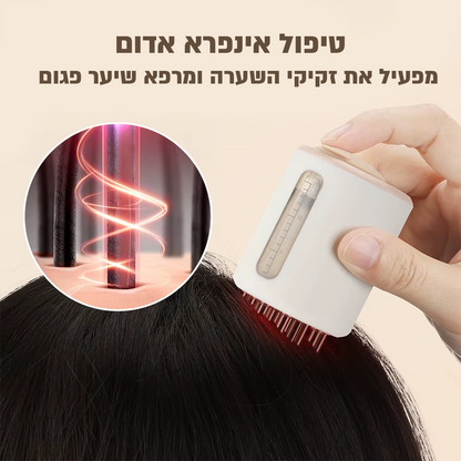 מעסה קרקפת חשמלי לחיזוק השיער